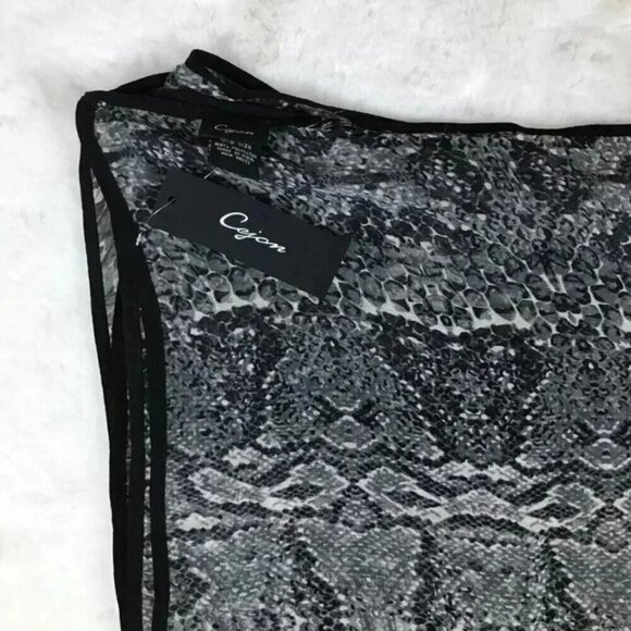 CEJON Python Snake Sheer Chiffon Shawl Scarf NWT - Picture 8 of 8
